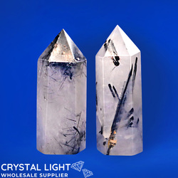 Polished Point Lots: Tourmalated Quartz Point Lot