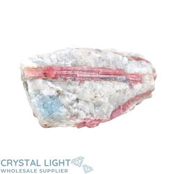 All Other Crystal Specimens: Pink Tourmaline with Aquamarine Specimen