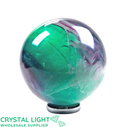 Spheres: Rainbow Fluorite Sphere /61mm