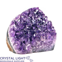Single Druse Pieces: Amethyst Druse Cut Base