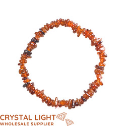 Chip Bead Bracelets: Orange Garnet Chip Bracelet