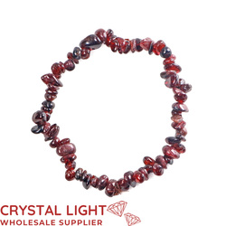 Chip Bead Bracelets: Garnet Chip Bracelet