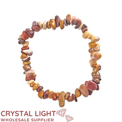 Chip Bead Bracelets: Mookaite Jasper Chip Bracelet