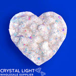 Rainbow Aura Druse Heart
