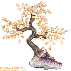Large/Extra Large Trees: Citrine Druse Tree (Single)