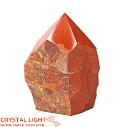 Cut Base Points: Red Jasper Cut Base Point