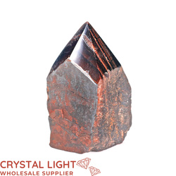 Cut Base Points: Red Tiger's Eye Cut Base Point