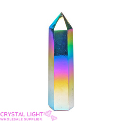 Single Point Listings: Titanium Aura Obsidian Point