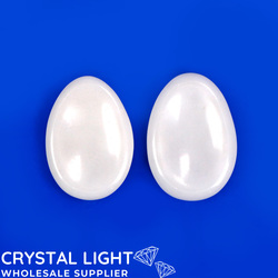 Thumb & Worry Stones: White Jade Worry Stone
