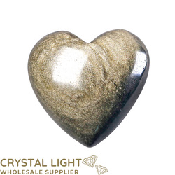Hearts: Goldsheen Obsidian Heart