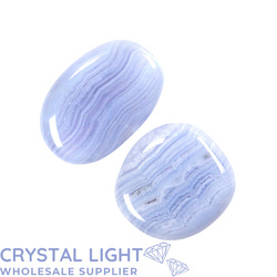 Flatstone Individuals and Lots: Blue Lace Agate Flatstone Lot