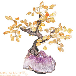 Medium Trees: Citrine Druse Tree (Single)