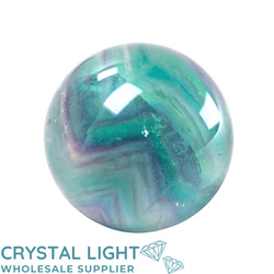 Spheres: Rainbow Fluorite Sphere /55mm