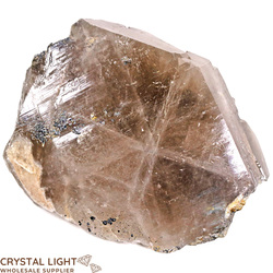 Individual Natural Points: Smokey Quartz Natural Point with Rutile and Hematite