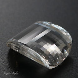 Cut Gemstones: Pale Smokey Quartz Rounded Square Shape