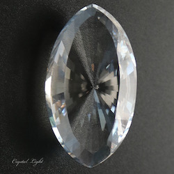 Cut Gemstones: Clear Quartz / Crystal Marquise Shape