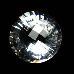 Cut Gemstones: Clear Quartz / Crystal Round Brilliant Shape