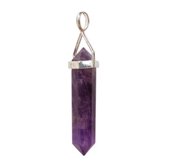 Terminated Pendant: Amethyst DT Pendant Sterling Silver