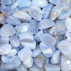 Tumbles by Weight: Blue Chalcedony Tumble 50g