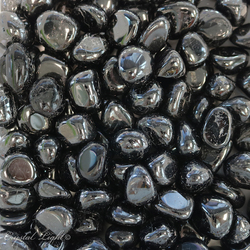 Tumbles by Weight: Black Tourmaline A-Grade Tumble