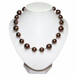 Necklaces: Shell Pearl Necklace Bronze