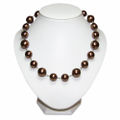 Shell Pearl Necklace Bronze