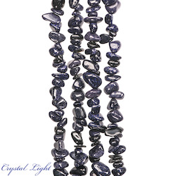 Chip Beads: Blue Goldstone Chip Beads