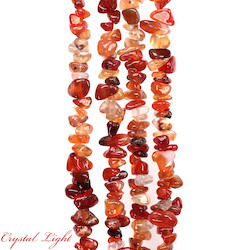Chip Beads: Orange Agate Chip Beads