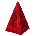 Pyramid Candle Ruby Lrg
