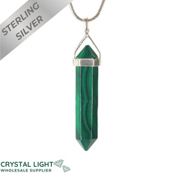 Terminated Pendant: Malachite DT Pendant