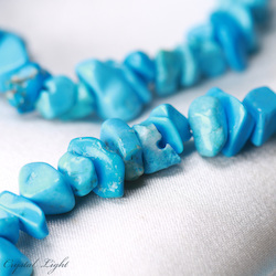 Chip Beads: Blue Howlite Chip Beads