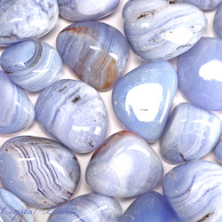 Tumbles by Weight: Blue Lace Agate Tumble