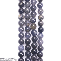 8mm Bead: Iolite Beads 8mm