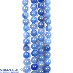 8mm Bead: Blue Quartz Beads 8mm