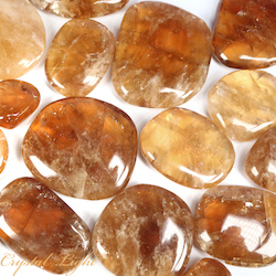 Flatstones by Quantity: Honey Calcite Flatstone