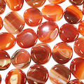 Red Agate With Stripe Flatstone