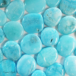 Flatstones by Quantity: Blue Aragonite Flatstone