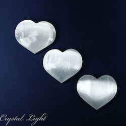 Hearts: Selenite Heart