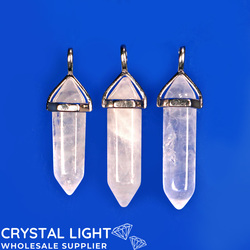 Terminated Pendant: Clear Quartz DT Pendant