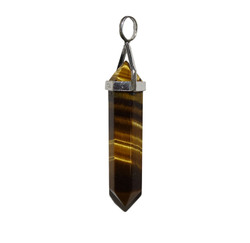 Terminated Pendant: Tiger Eye DT Pendant Sterling Silver