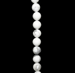 10mm Bead: Howlite 10mm Round Beads