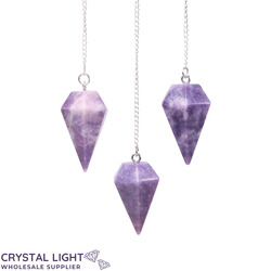 Pendulums: Lepidolite Pendulum large