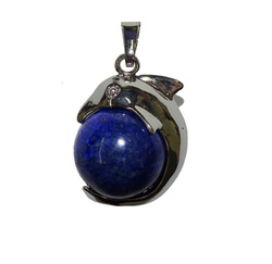 Sphere Pendants: Lapis Lazuli Dolphin Sphere Pendant