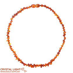 Amber "Teething" Necklaces: Amber "Teething" Necklace - Cognac