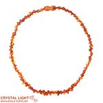 Amber "Teething" Necklace - Cognac