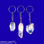 Clear Quartz Point Keychain