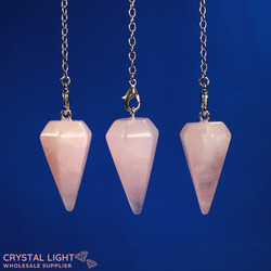 Pendulums: Rose Quartz Chakra Pendulum