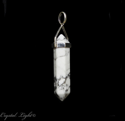 Terminated Pendant: Howlite DT Pendant Sterling Silver