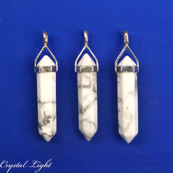 Terminated Pendant: Howlite DT Pendant Sterling Silver