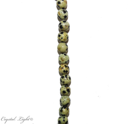 4,6 & 7mm Bead: Dalmatian Jasper 6mm Beads